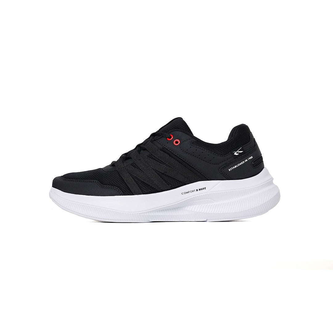SPOTEC SNEAKERS COMFORT WAVE MODERN - BLACK/WHITE