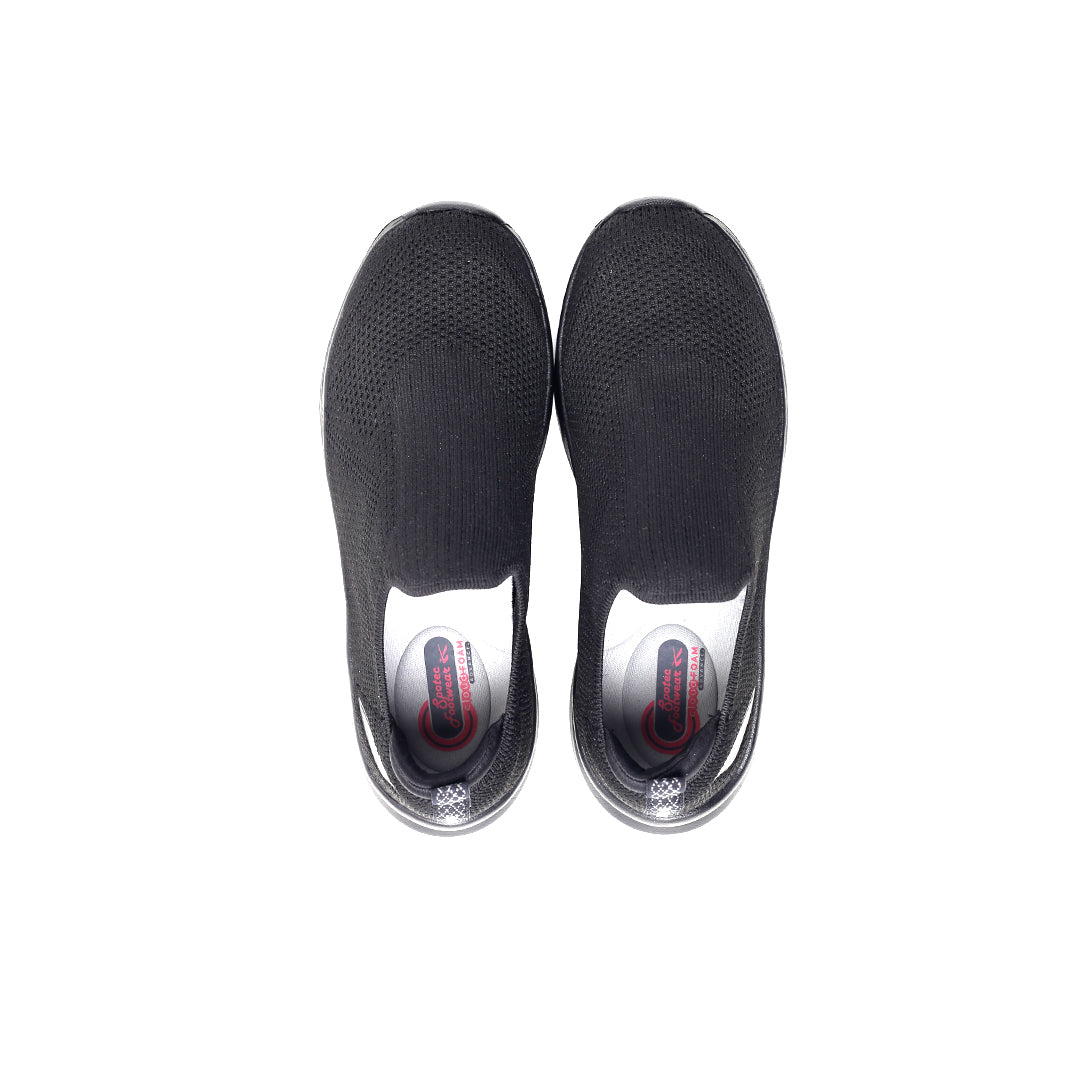 SPOTEC SNEAKERS EVALINE - HITAM/HITAM