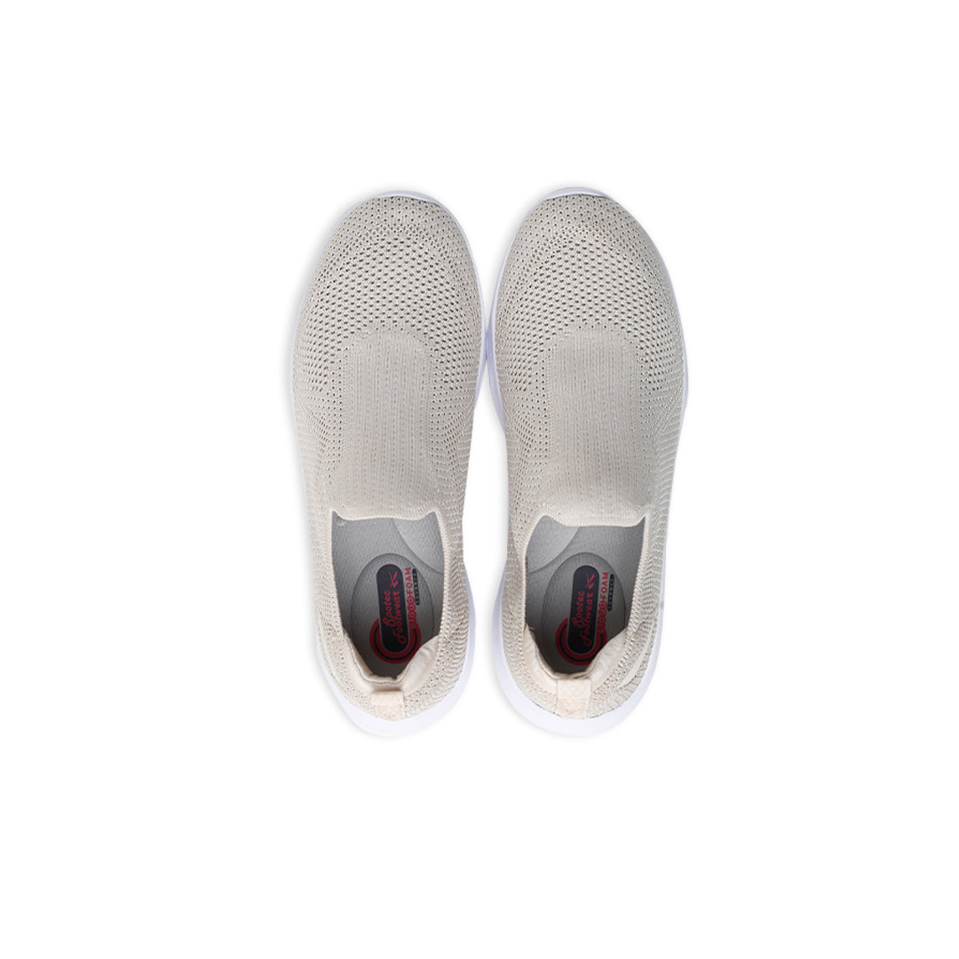 SPOTEC SNEAKERS EVALINE - LIGHT CREAM/WHITE