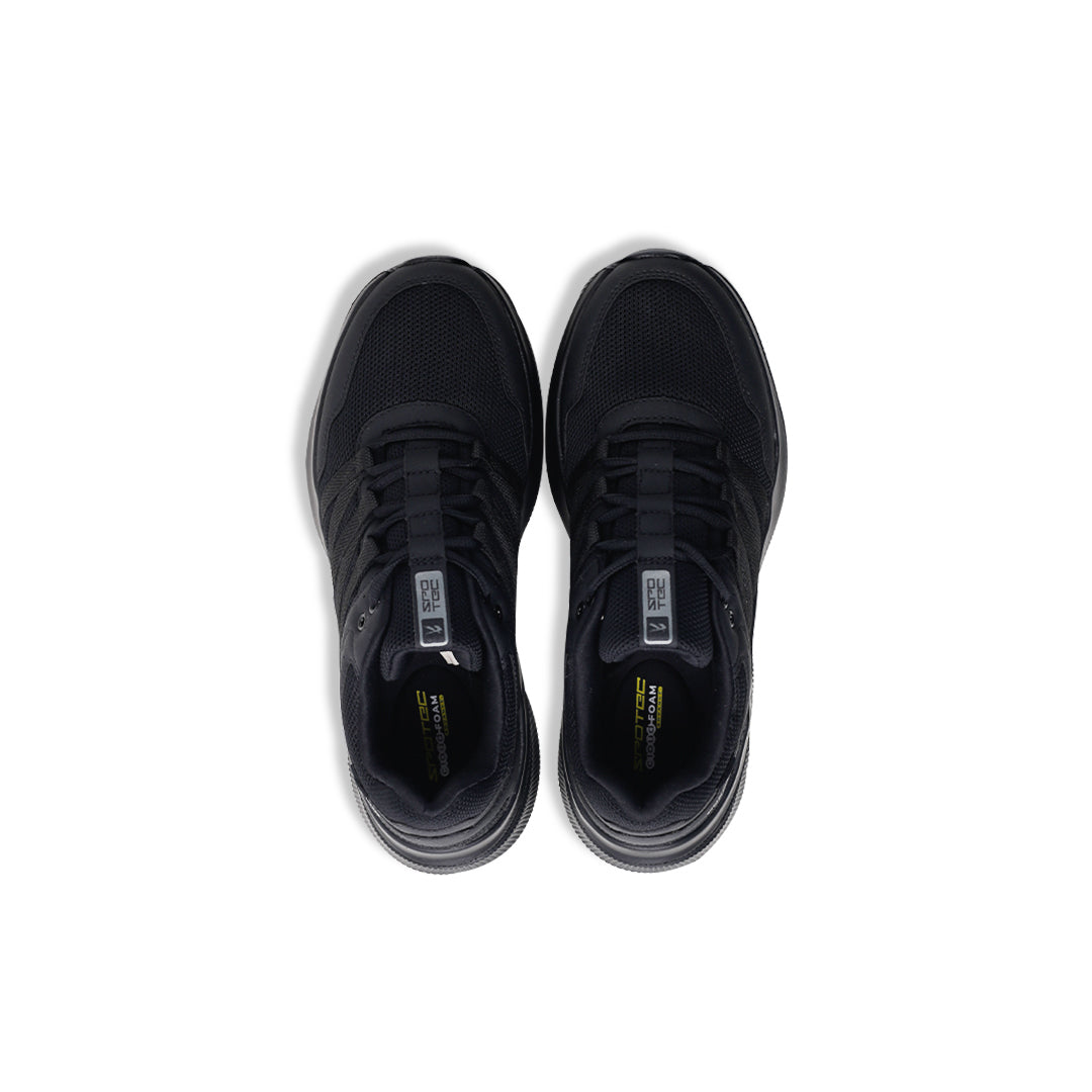 SPOTEC SNEAKERS COMFORT WAVE MODERN - BLACK/BLACK