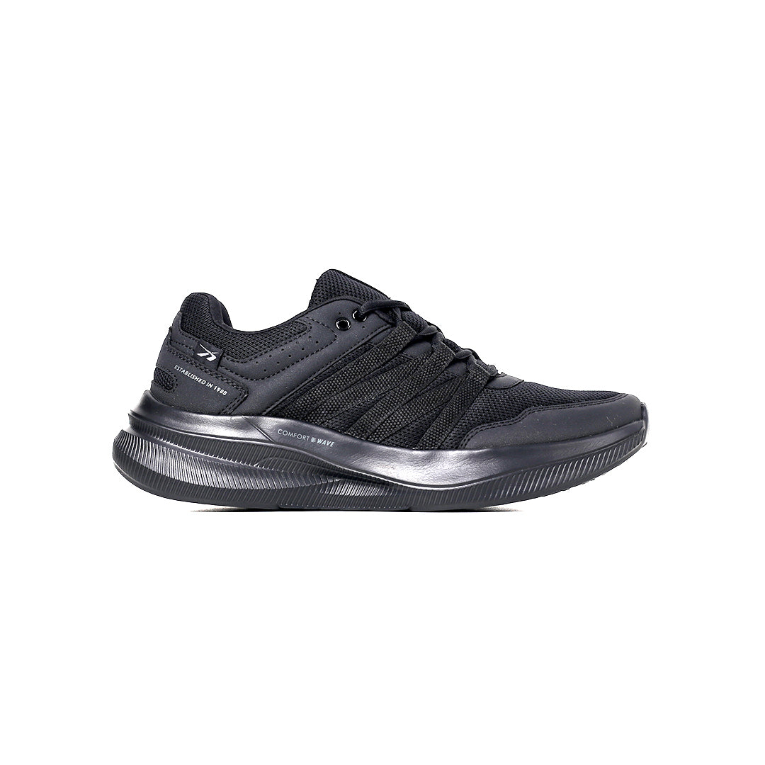 SPOTEC SNEAKERS COMFORT WAVE MODERN - BLACK/BLACK
