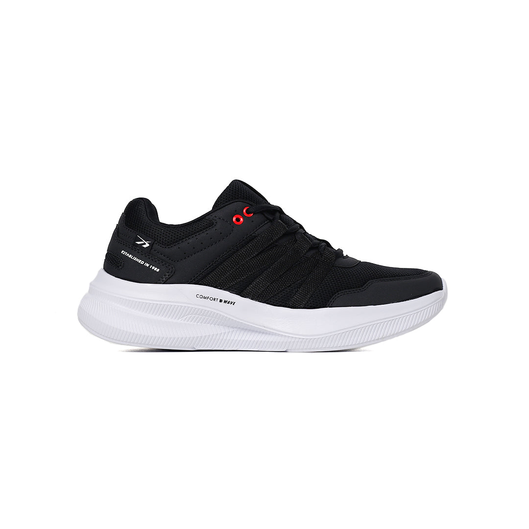 SPOTEC SNEAKERS COMFORT WAVE MODERN - BLACK/WHITE