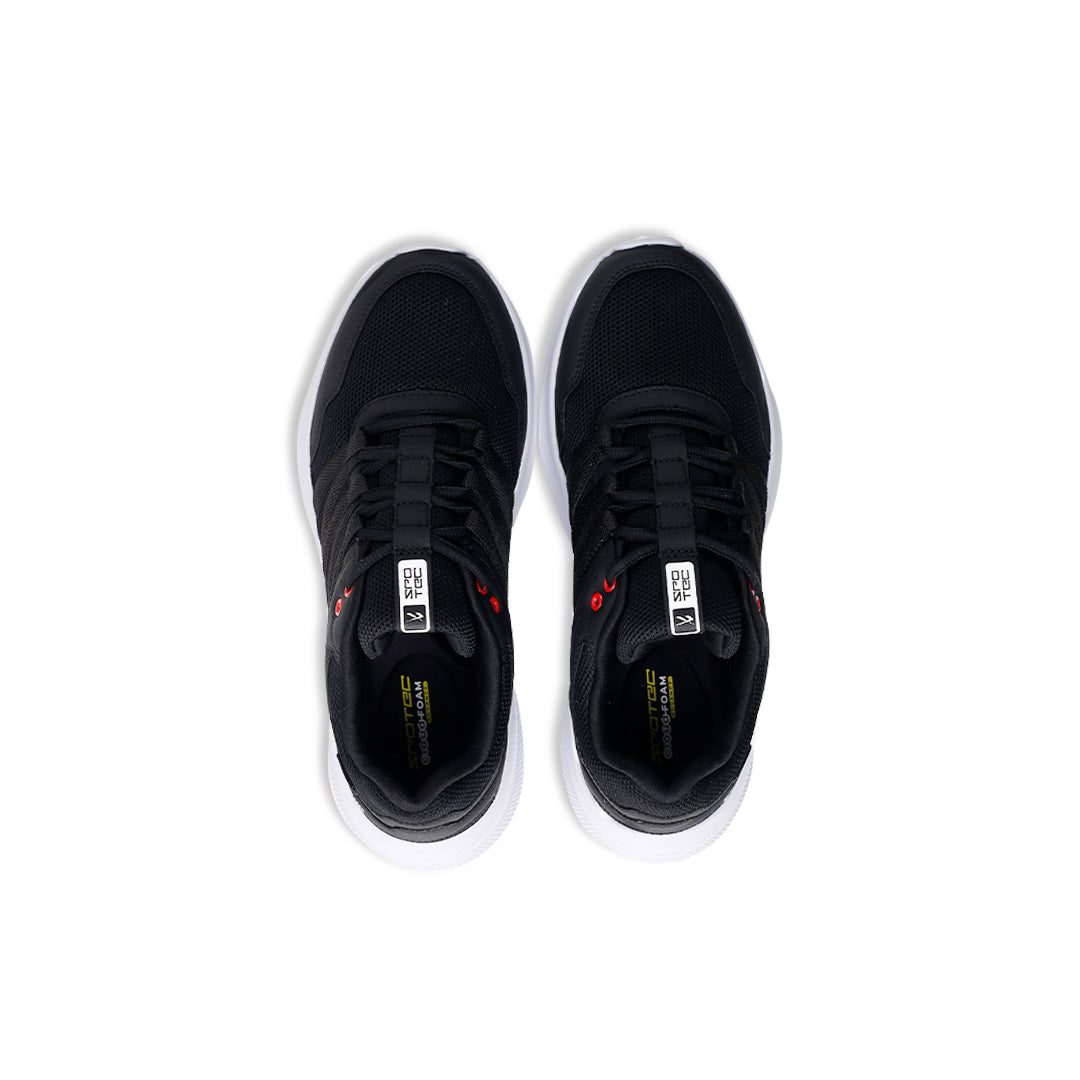 SPOTEC SNEAKERS COMFORT WAVE MODERN - BLACK/WHITE
