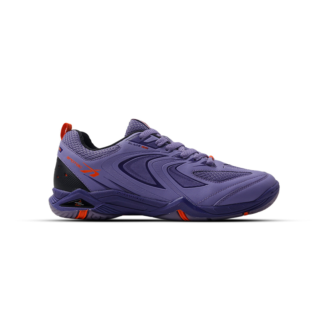 SPOTEC BADMINTON BLADE 501 - ABU UNGU/ORANYE