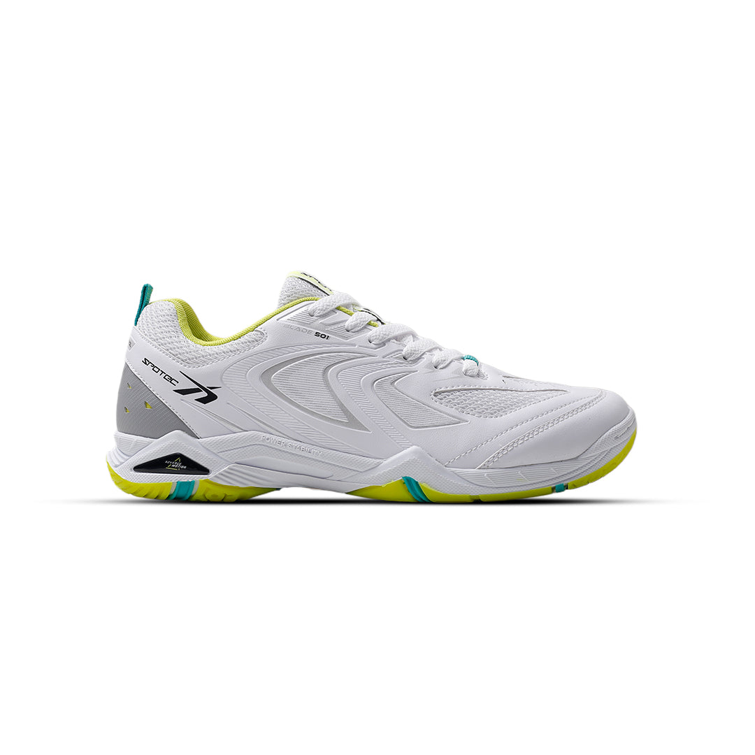 SPOTEC BADMINTON BLADE 501 - PUTIH/HIJAU TOSKA