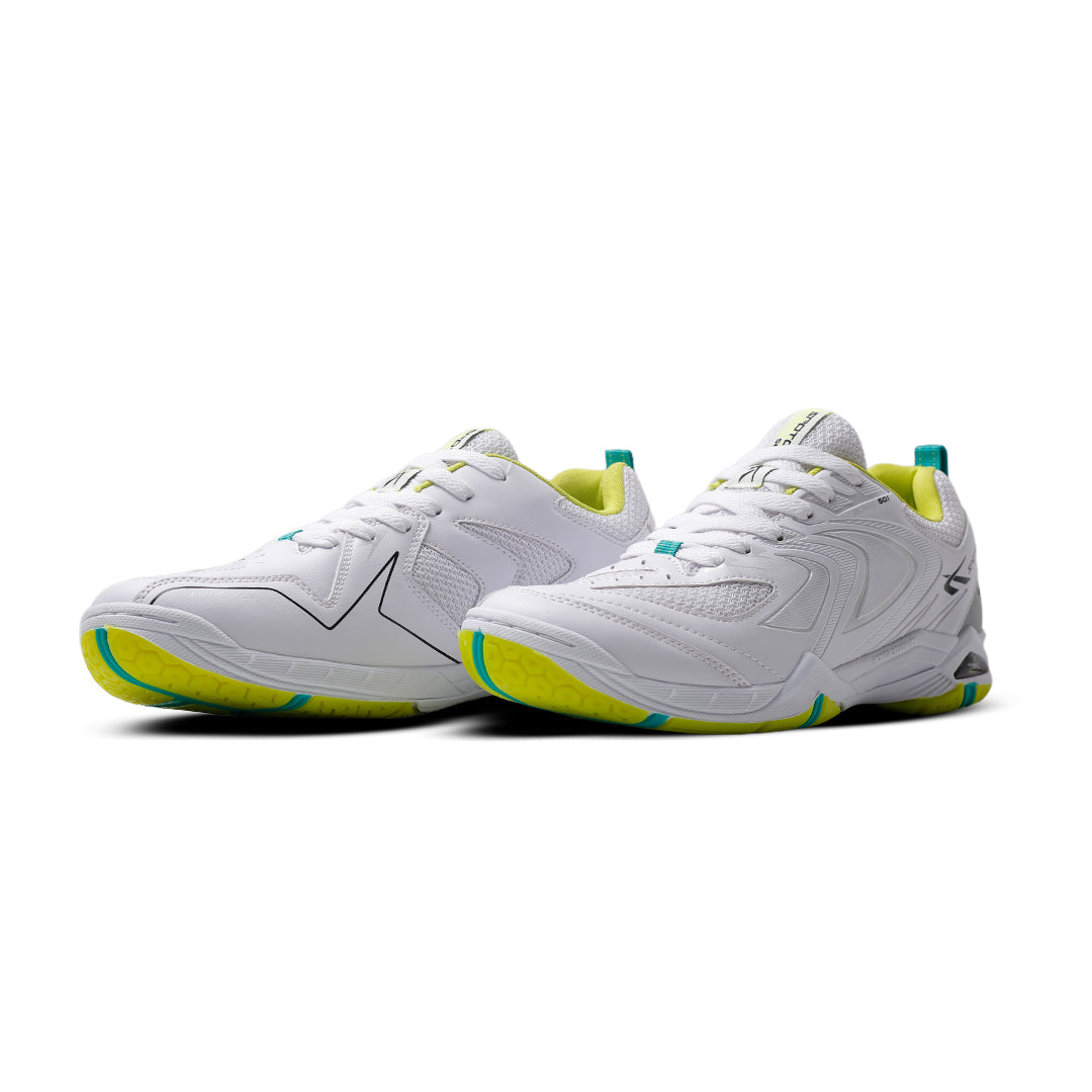 SPOTEC BADMINTON BLADE 501 - PUTIH/HIJAU TOSKA