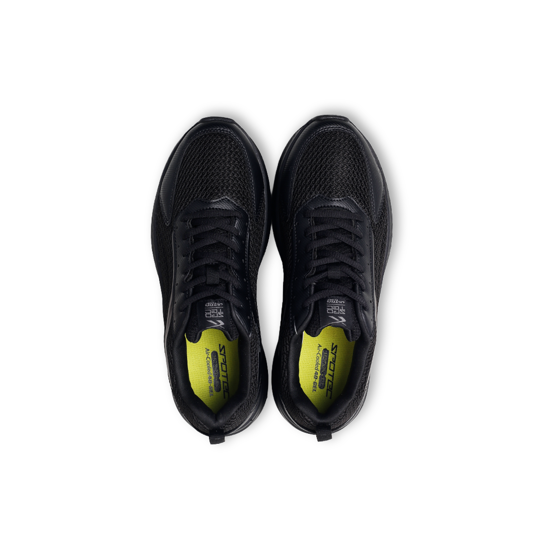 SPOTEC SNEAKERS COMFORT WAVE OZMONT - HITAM/HITAM