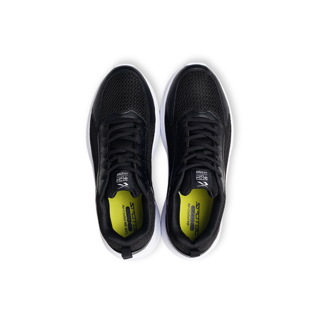 SPOTEC SNEAKERS COMFORT WAVE OZMONT - HITAM/PUTIH