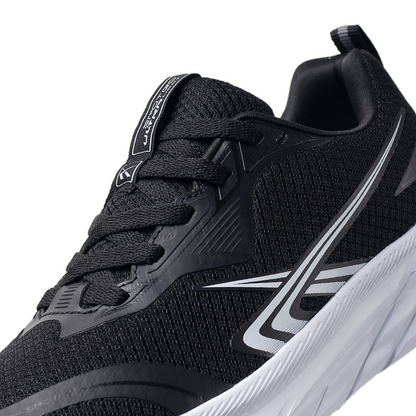 SPOTEC SNEAKERS COMFORT WAVE ALGER - HITAM/PUTIH