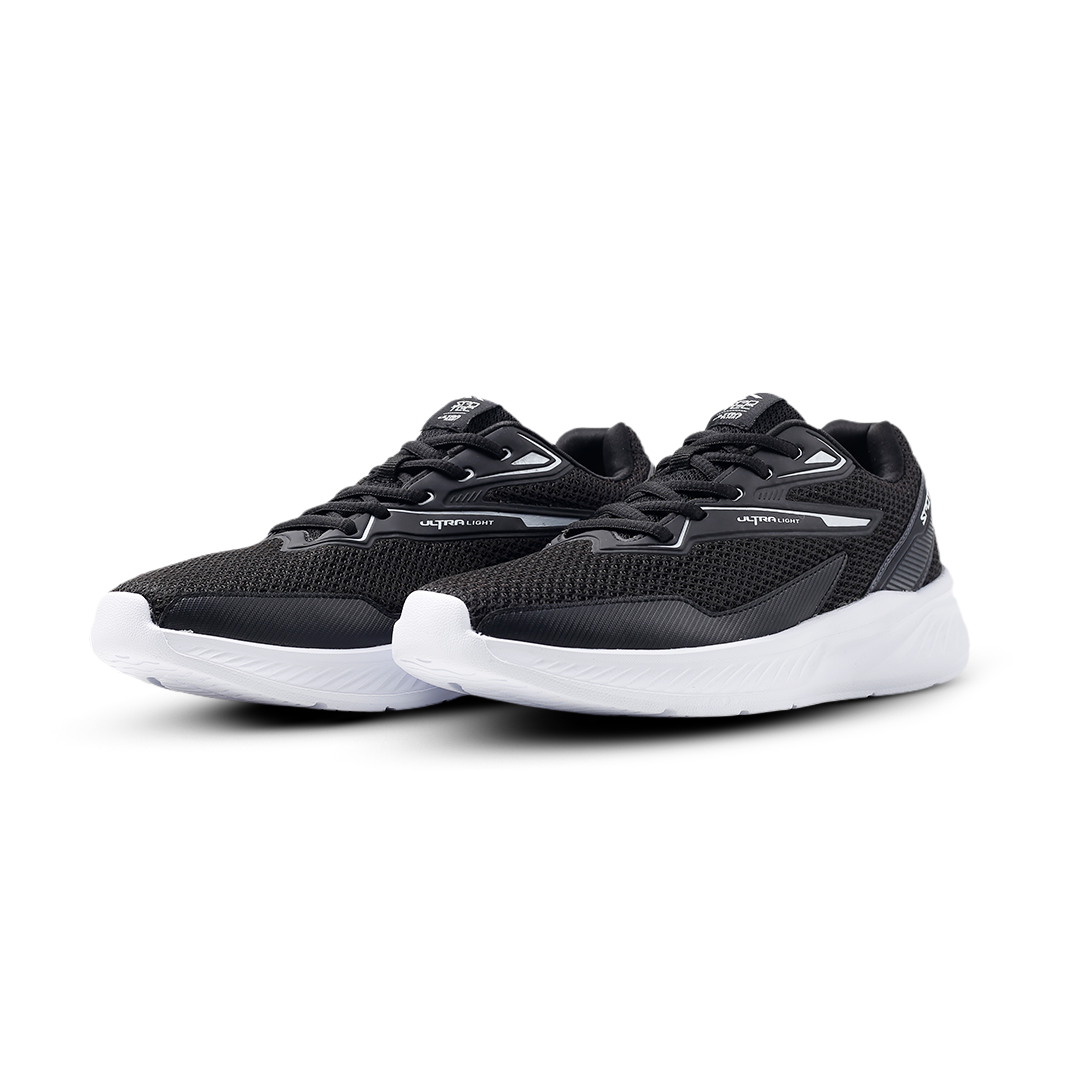 SPOTEC SNEAKERS COMFORT WAVE CORBY - HITAM/PUTIH