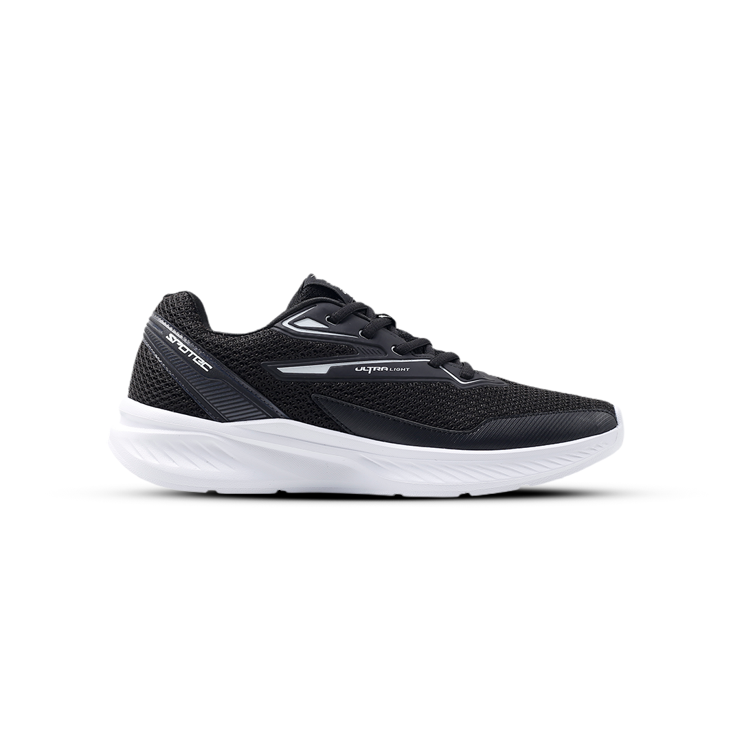 SPOTEC SNEAKERS COMFORT WAVE CORBY - HITAM/PUTIH