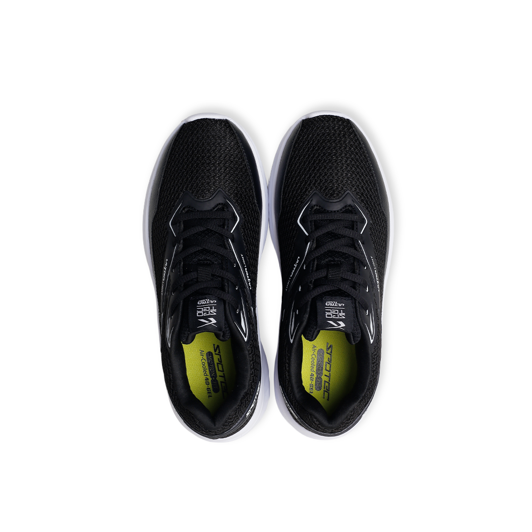 SPOTEC SNEAKERS COMFORT WAVE CORBY - HITAM/PUTIH