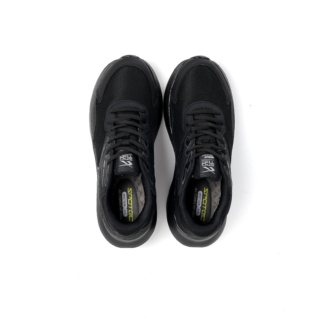 SPOTEC SNEAKERS COMFORT WAVE TRAM - BLACK/BLACK