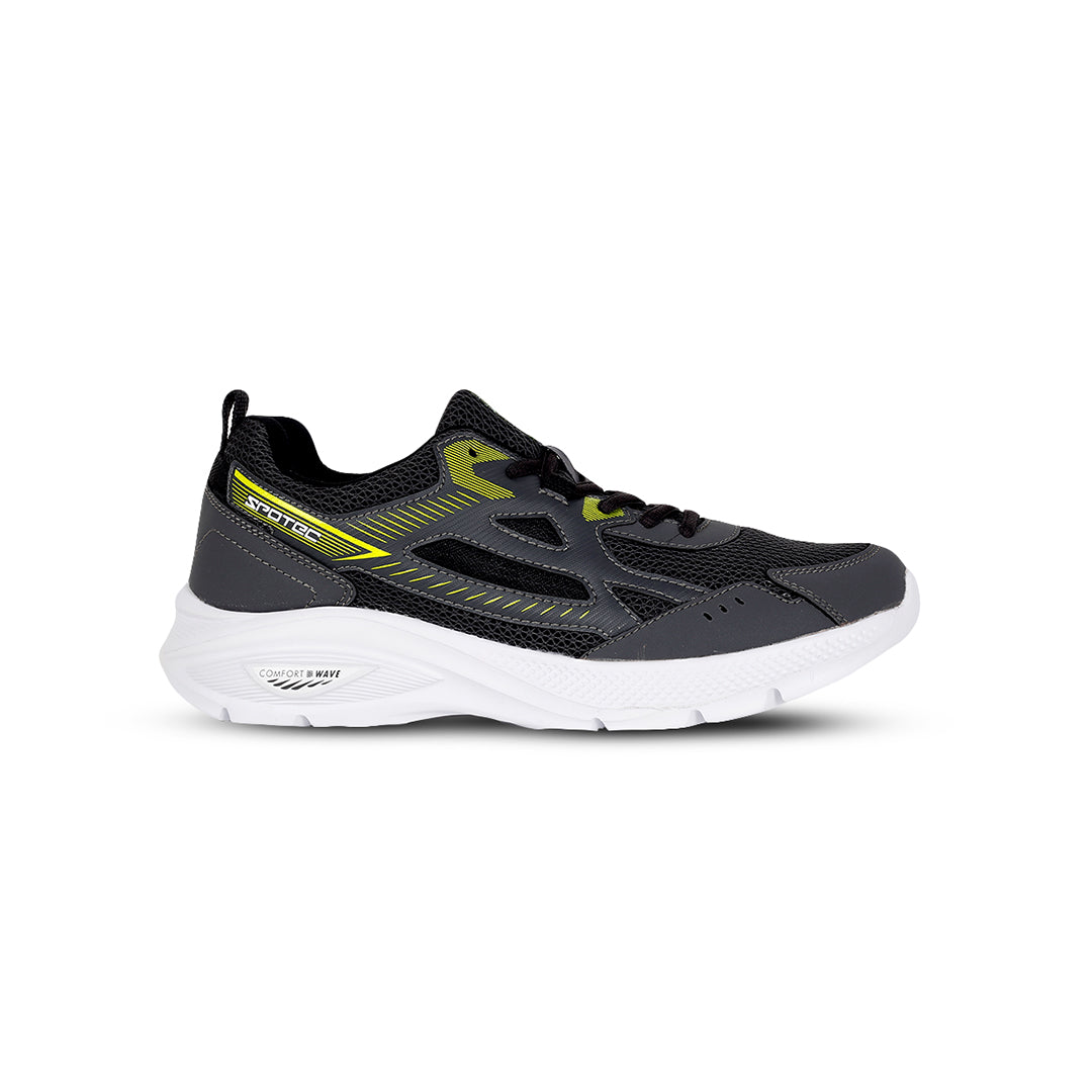 SPOTEC RUNNING COMFORT WAVE HARVEY - ABU TUA/HIJAU CERAH