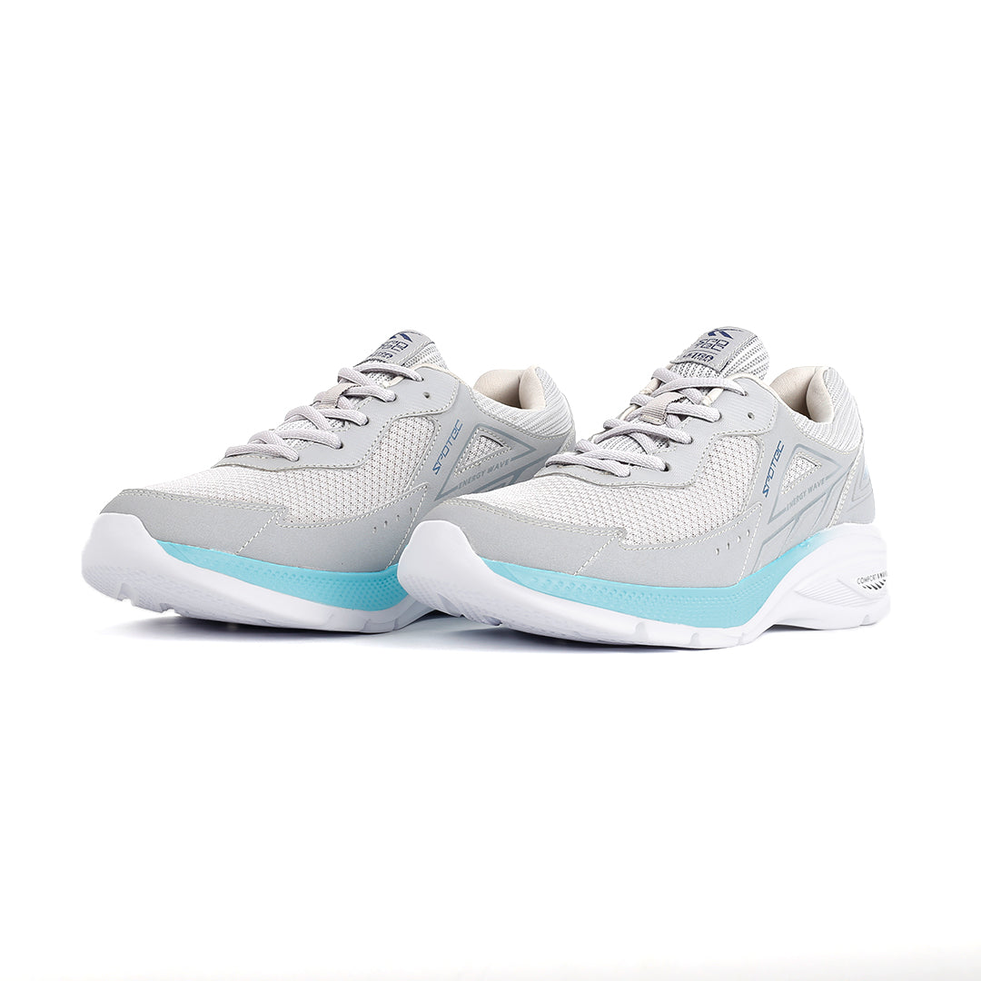 SPOTEC RUNNING EASTON - LIGHT GREY/TEAL BLUE