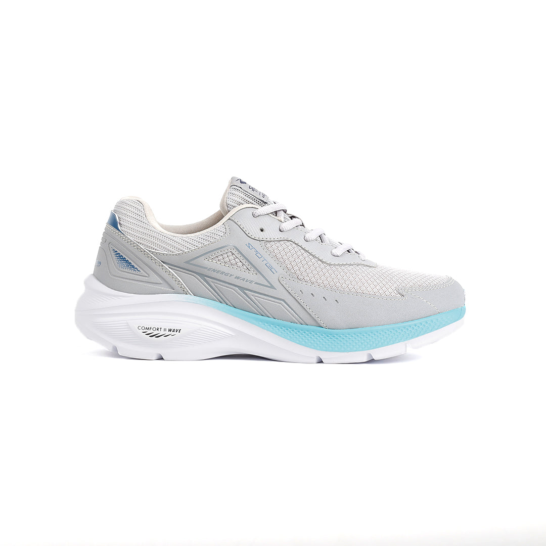 SPOTEC RUNNING EASTON - LIGHT GREY/TEAL BLUE