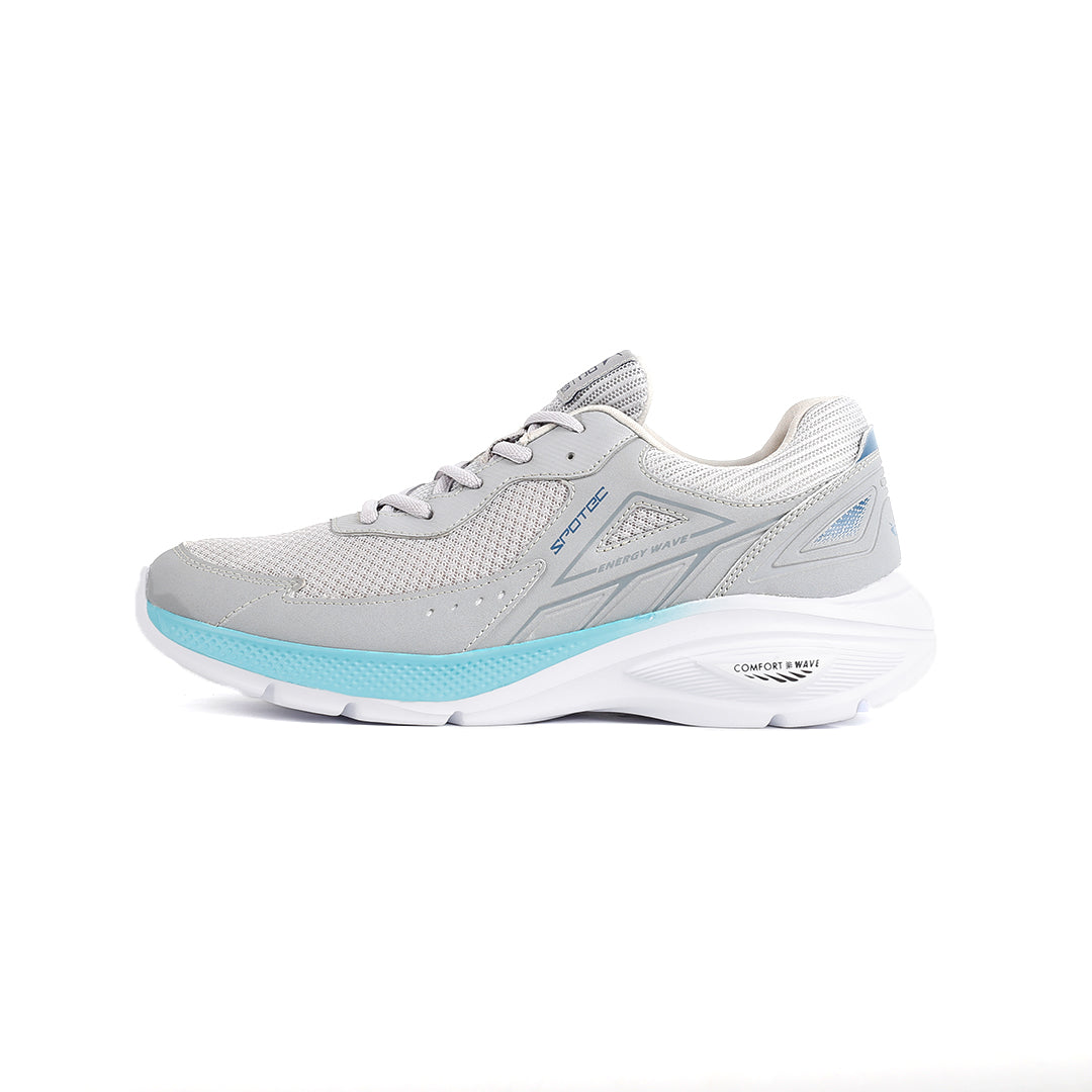 SPOTEC RUNNING EASTON - LIGHT GREY/TEAL BLUE