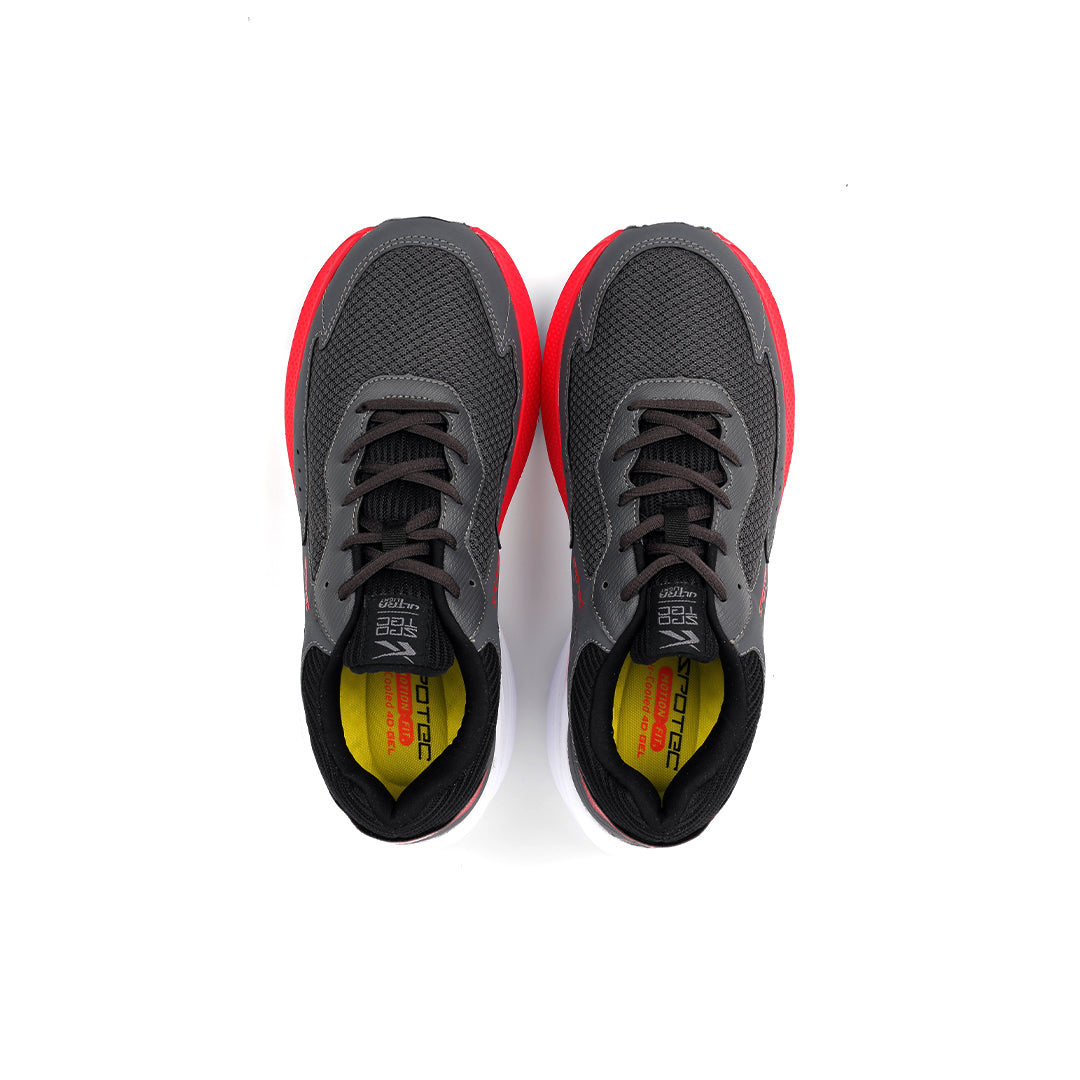 SPOTEC RUNNING EASTON - DARK GREY/RED