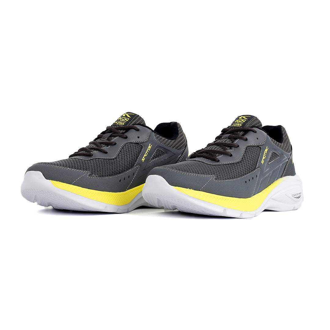 SPOTEC RUNNING EASTON - DARK GREY/BRIGHT GREEN