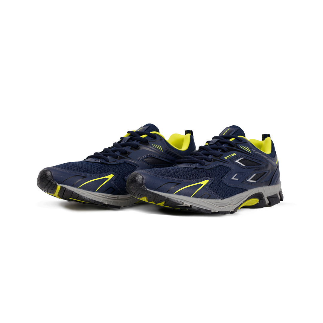 SPOTEC RUNNING VENTURE - NAVY/BRIGHT GREEN