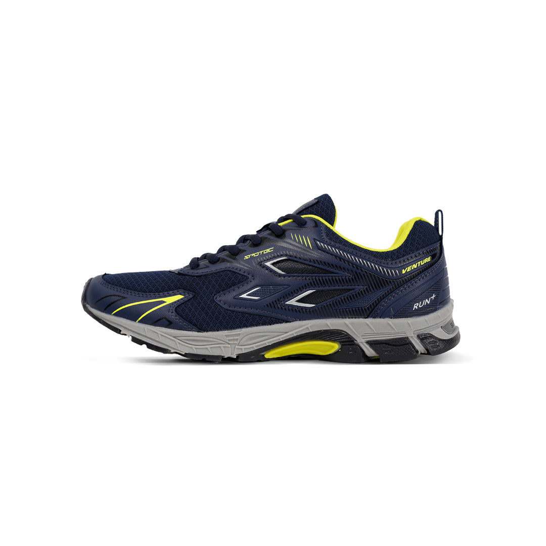 SPOTEC RUNNING VENTURE - NAVY/BRIGHT GREEN