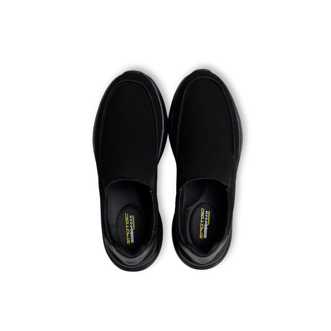 SPOTEC WALKING COMFORT WAVE SHELDON - HITAM/HITAM
