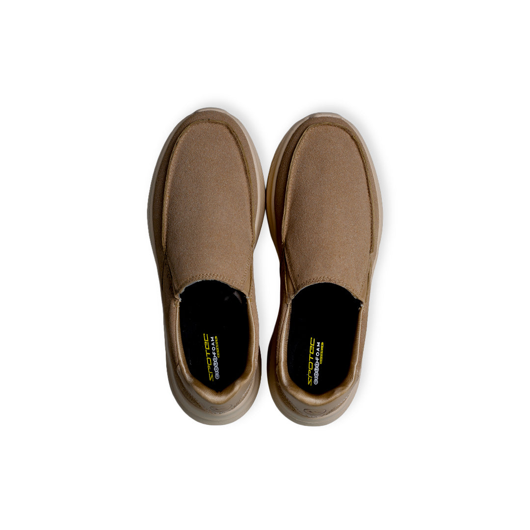 SPOTEC WALKING COMFORT WAVE SHELDON - COKLAT MUDA/PUTIH TULANG
