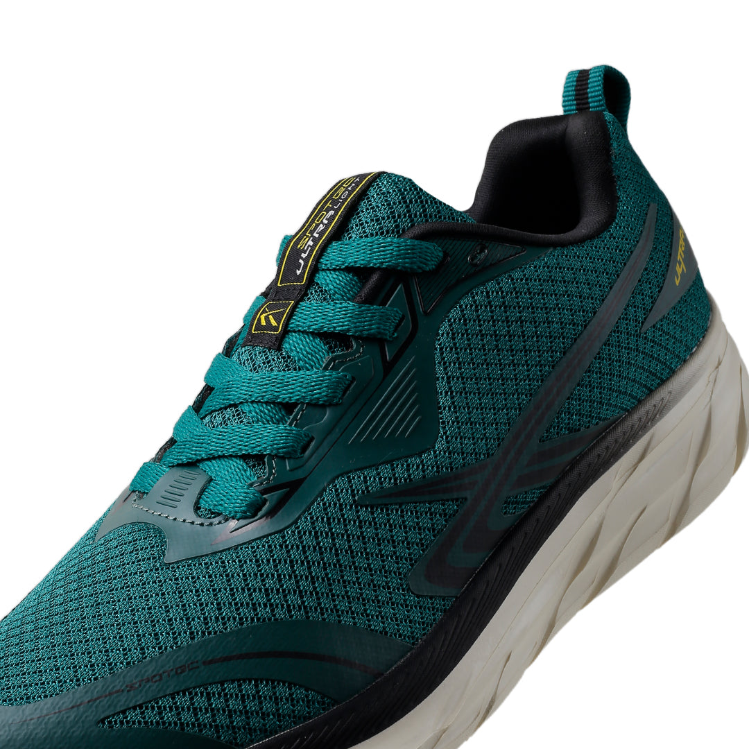 SPOTEC RUNNING COMFORT WAVE ARNOLD - DARK GREEN/OFF WHITE