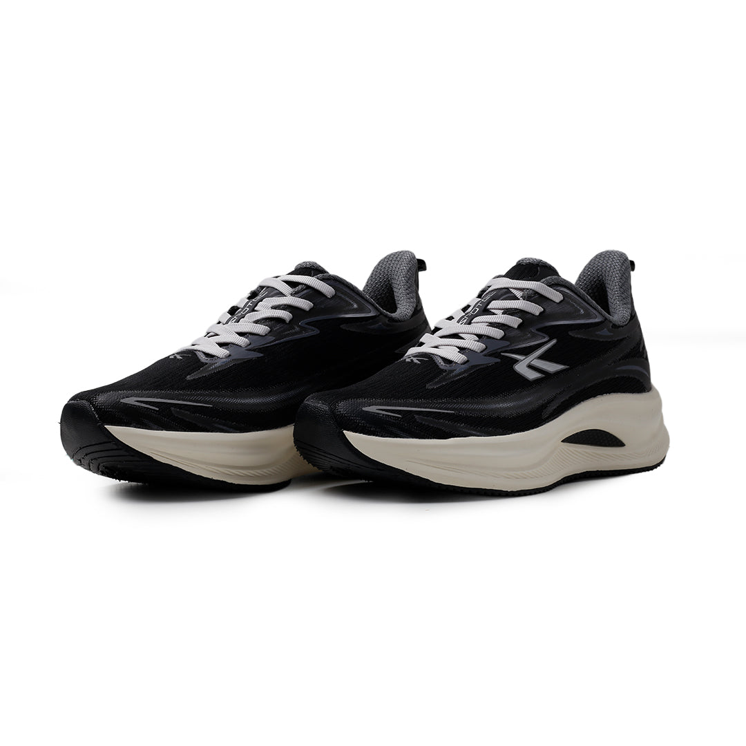 SPOTEC RUNNING PRO STRIDE 02 - HITAM/PUTIH TULANG